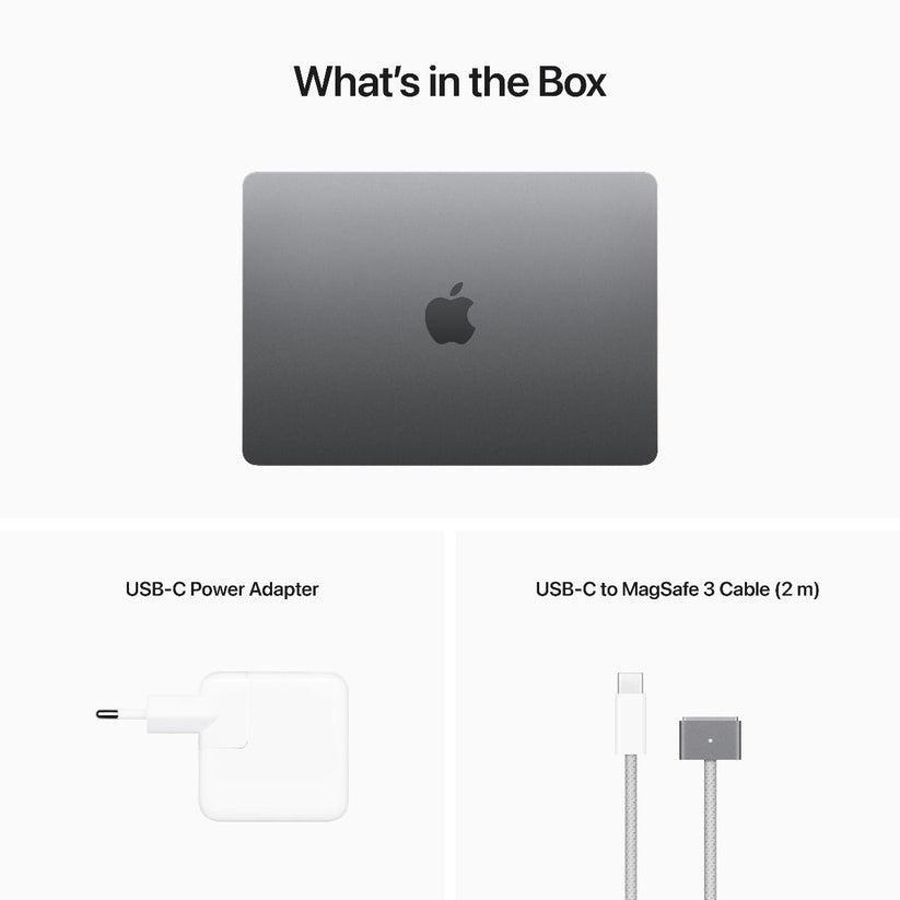 MacBook Air 13", Apple M2 8jadrové CPU, 10jadrové GPU, 16GB RAM, 256GB SSD, SK - vesmírne šedý