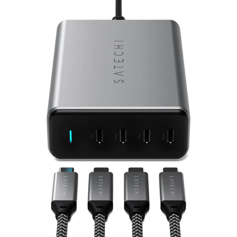 4portová PD GAN 165W USB-C nabíjačka Satechi
