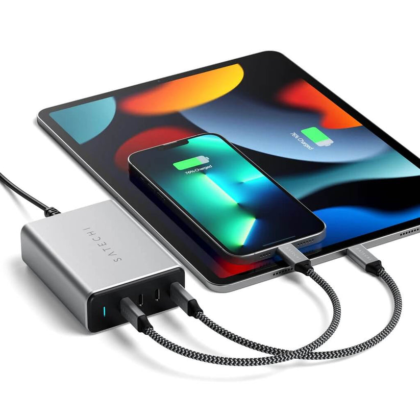 4portová PD GAN 165W USB-C nabíjačka Satechi