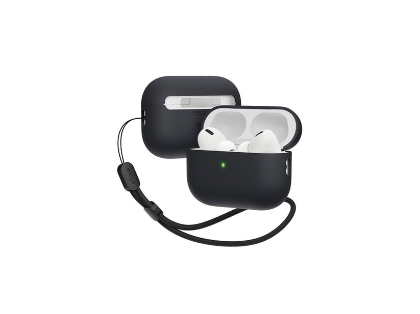 ELAGO Hybrid Case so šnúrkou pre Airpods Pro 2 - čierny
