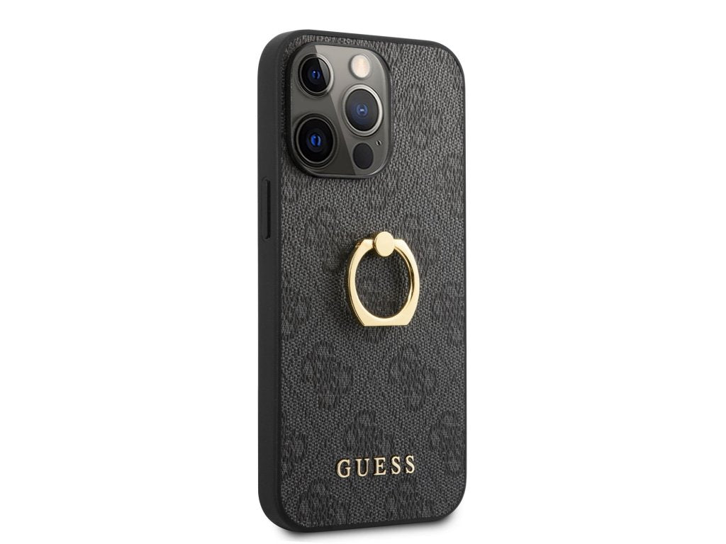 Guess PU 4G Ring Case iPhone 13 mini - Grey