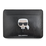 Karl Lagerfeld Head Embossed Computer Sleeve 16 Black