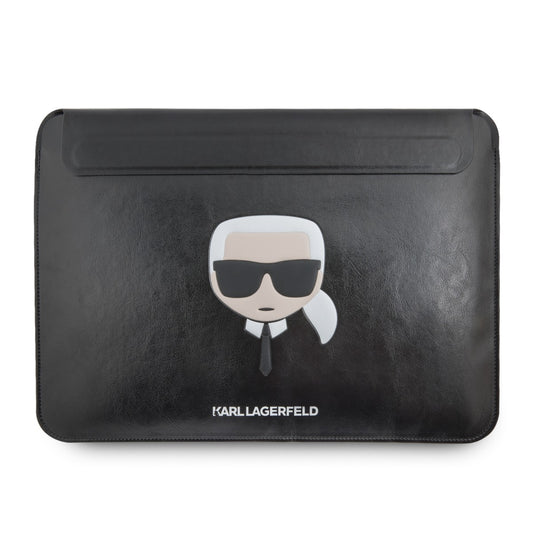 Karl Lagerfeld Head Embossed Computer Sleeve 16 Black