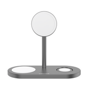 Cubenest 3v1 Bezdrôtová magentická nabíjačka S313 Pro - Space Grey