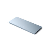 Satechi USB-C Slim Dock 24" IMAC (1xType-C Upstream Port,2x USB 2.0,1xMicro SD,1xSD Card,1xUSB-A,1x M.2 SSD slot, 1xUSB-C) colour match cable inc. - Blue