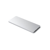 Satechi USB-C Slim Dock 24" IMAC (1xType-C Upstream Port,2x USB 2.0,1xMicro SD,1xSD Card,1xUSB-A,1x M.2 SSD slot, 1xUSB-C) colour match cable inc. - Silver