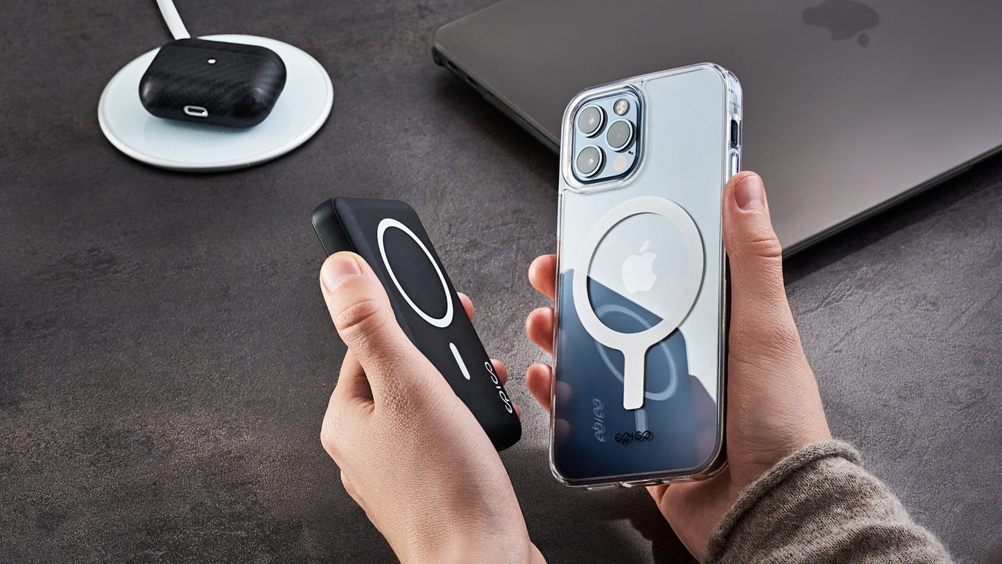 Epico 5000mAh MAGNETIC WIRELESS POWERBANK - Čierna