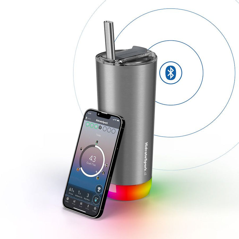HidrateSpark Pro Tumbler - Smart Bottle, 592ml, Stainless