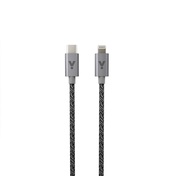 ISTYLE FABRIC BRAIDED CABLE USB-A to Lightning 1.8m 2020 - space grey