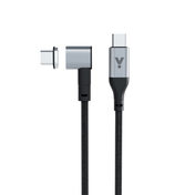 Magnetický opletený dátový kábel USB-C na USB-C iSTYLE - sivý