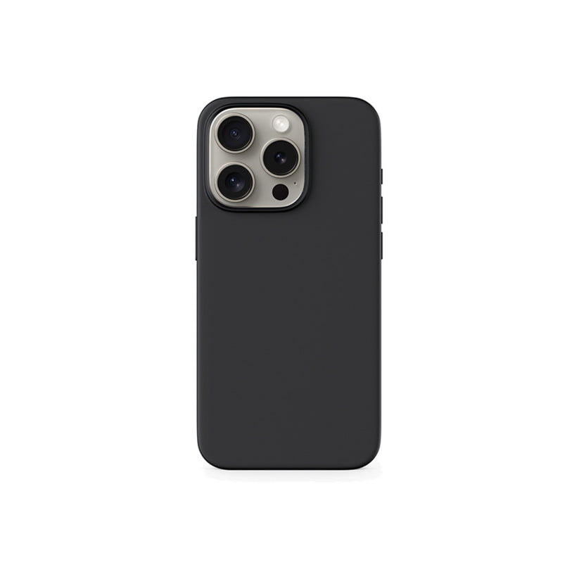 EPICO Mag+ silikonový kryt pre iPhone 15 s podporou MagSafe  - čierny