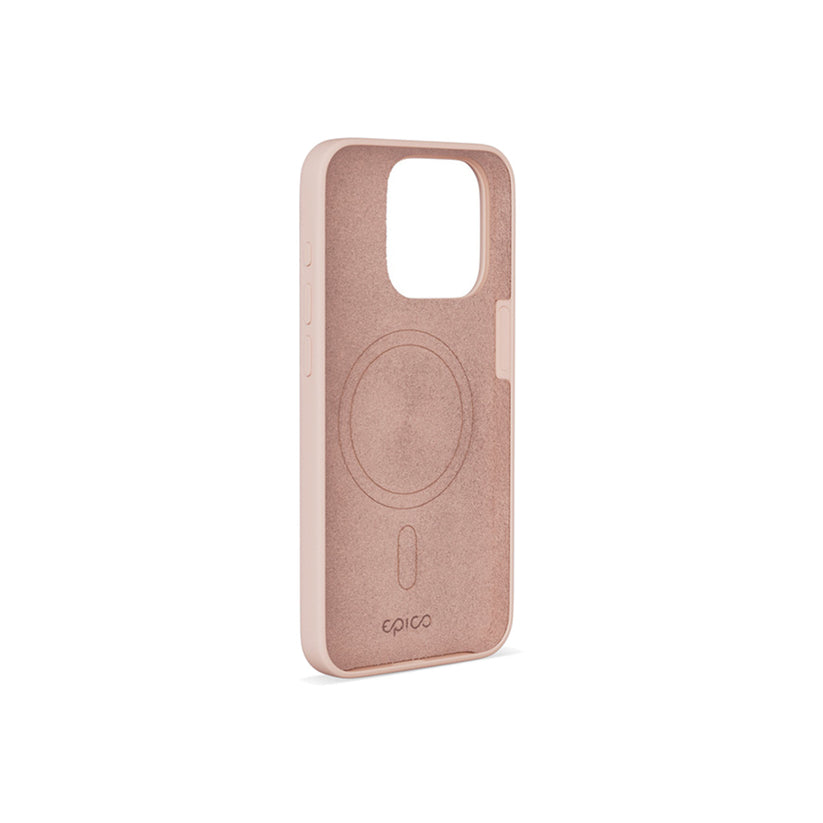 EPICO Mag+ silikónový kryt pre iPhone 15 Pro s podporou MagSafe - ružový