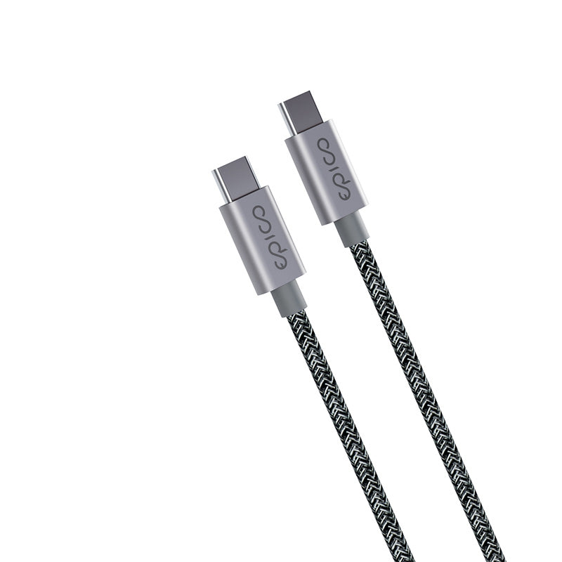 Epico 240W USB-C to USB-C Braided Cable 2m - space gray