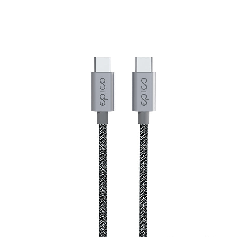 Epico 240W USB-C to USB-C Braided Cable 2m - space gray