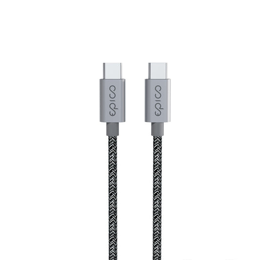 Epico 240W USB-C to USB-C Braided Cable 2m - space gray