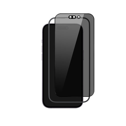 Ochranné sklo na iPhone 15 Pro Max iSTYLE EDGE TO EDGE PRIVACY GLASS s inštalačným rámčekom