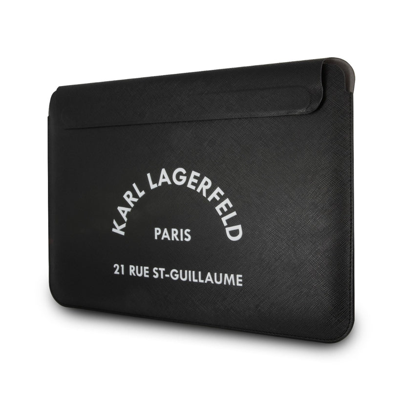 Karl Lagerfeld Saffiano RSG Embossed Computer Sleeve 16 Black