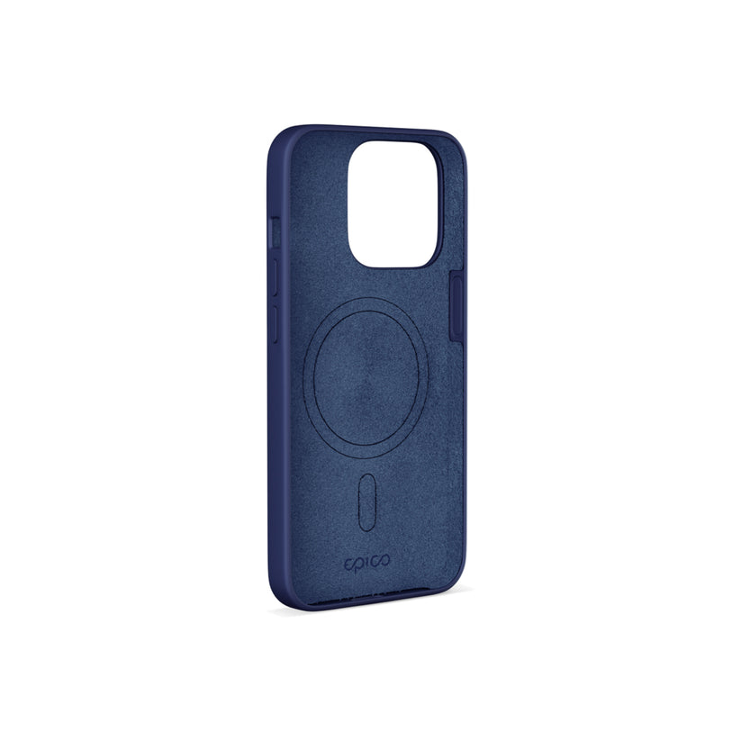 EPICO Silicone Magnetic Case - MagSafe compatible - iPhone 14 Plus - Modrá