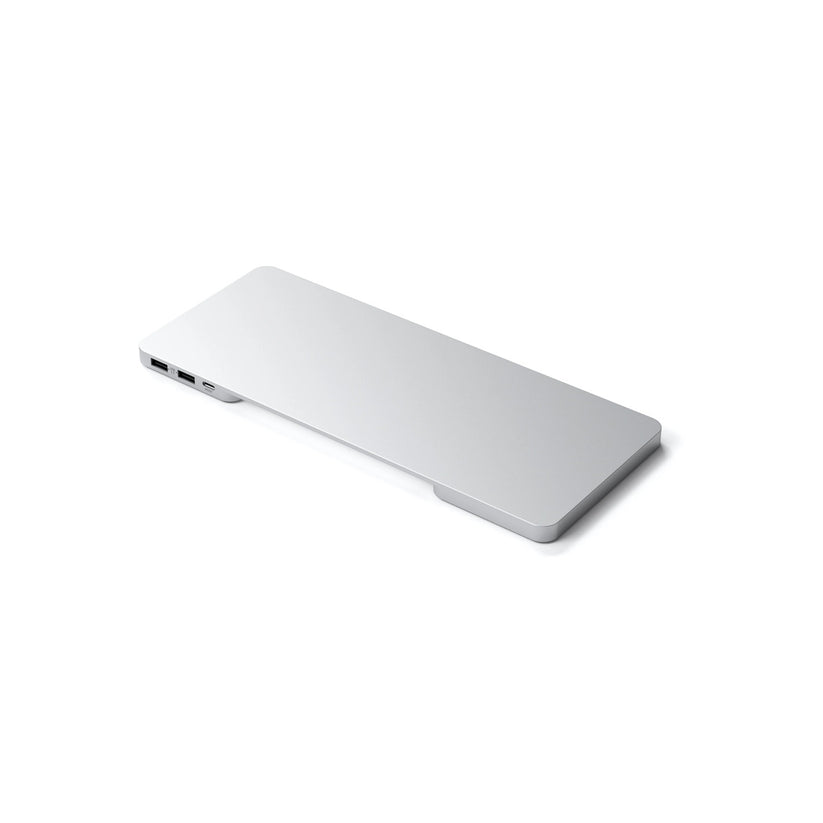 Satechi USB-C Slim Dock 24" IMAC (1xType-C Upstream Port,2x USB 2.0,1xMicro SD,1xSD Card,1xUSB-A,1x M.2 SSD slot, 1xUSB-C) colour match cable inc. - Silver