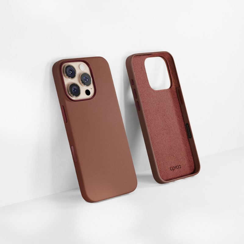 Kryt pre iPhone 16 Pro Epico Leather Pro Mag+ Case - hnedý