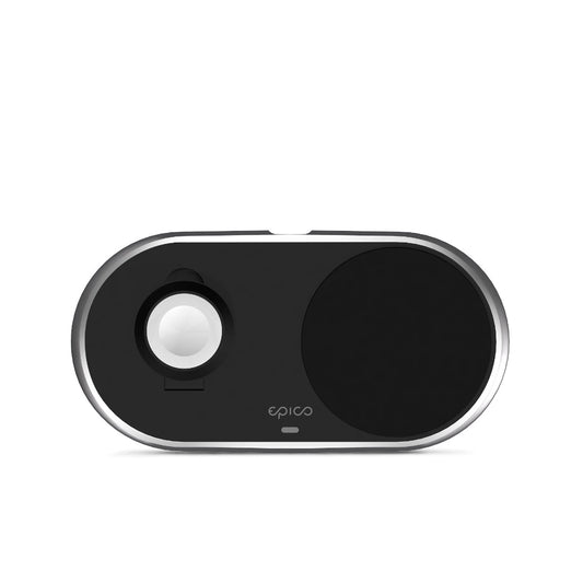 Epico Wireless Charging Base (for Apple Watch & iPhone) Metal - čierna