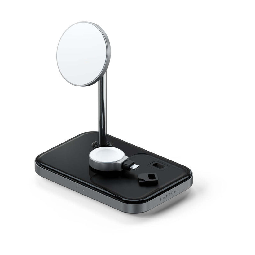 Satechi Trio Wireless Charging Pad (Apple Watch, Airpods, iPhone) - Black