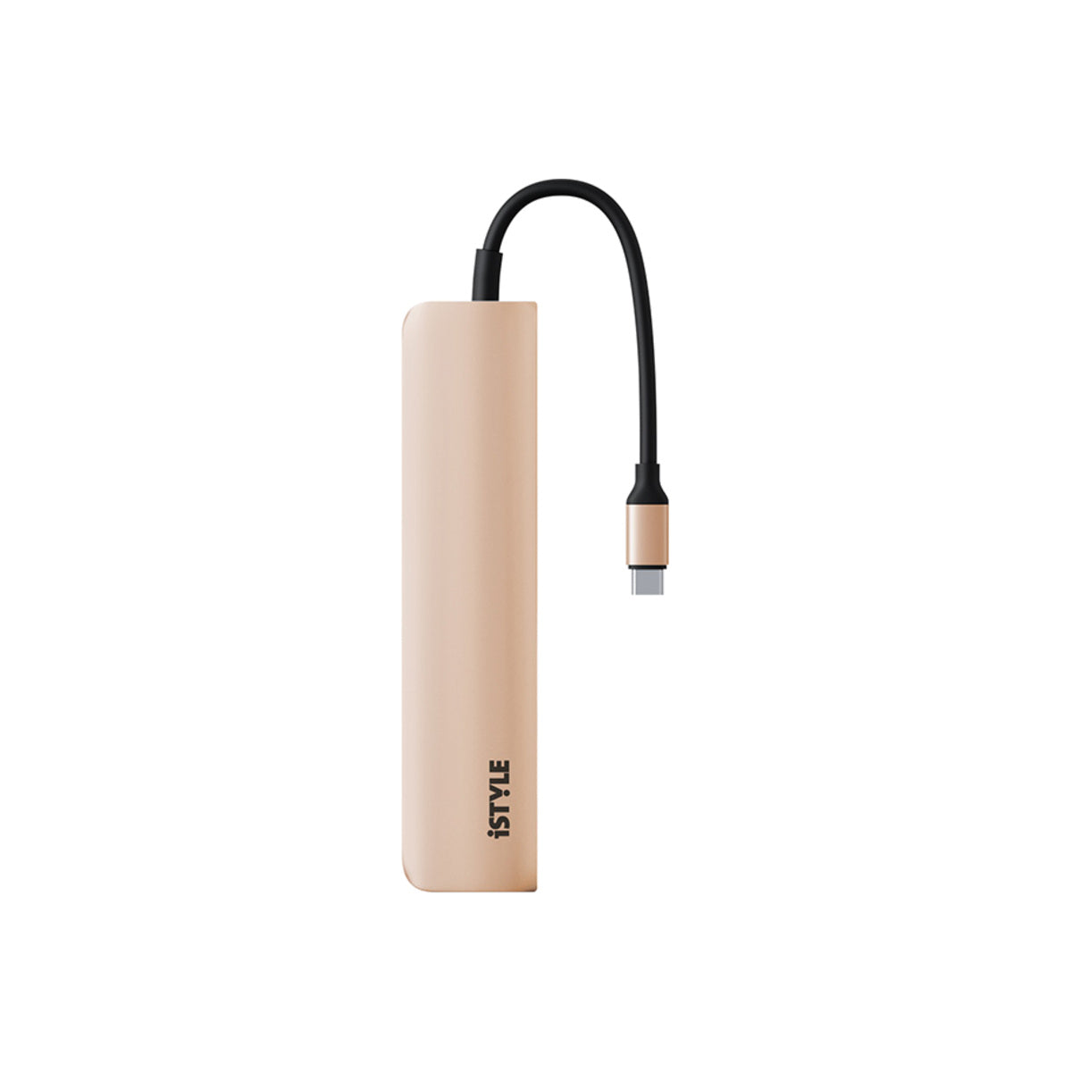 Hliníkový 8K HUB 6v1 s konektorom USB-C iSTYLE - zlatý