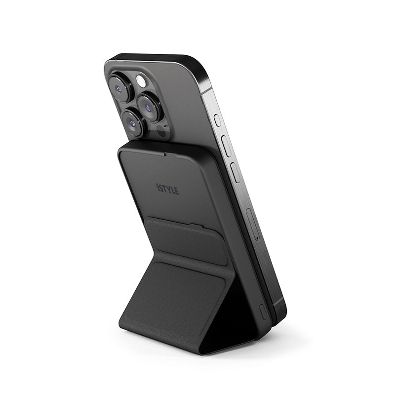 iSTYLE Mag+ Stand Power Bank Battery Capacity 7 000mAh - black
