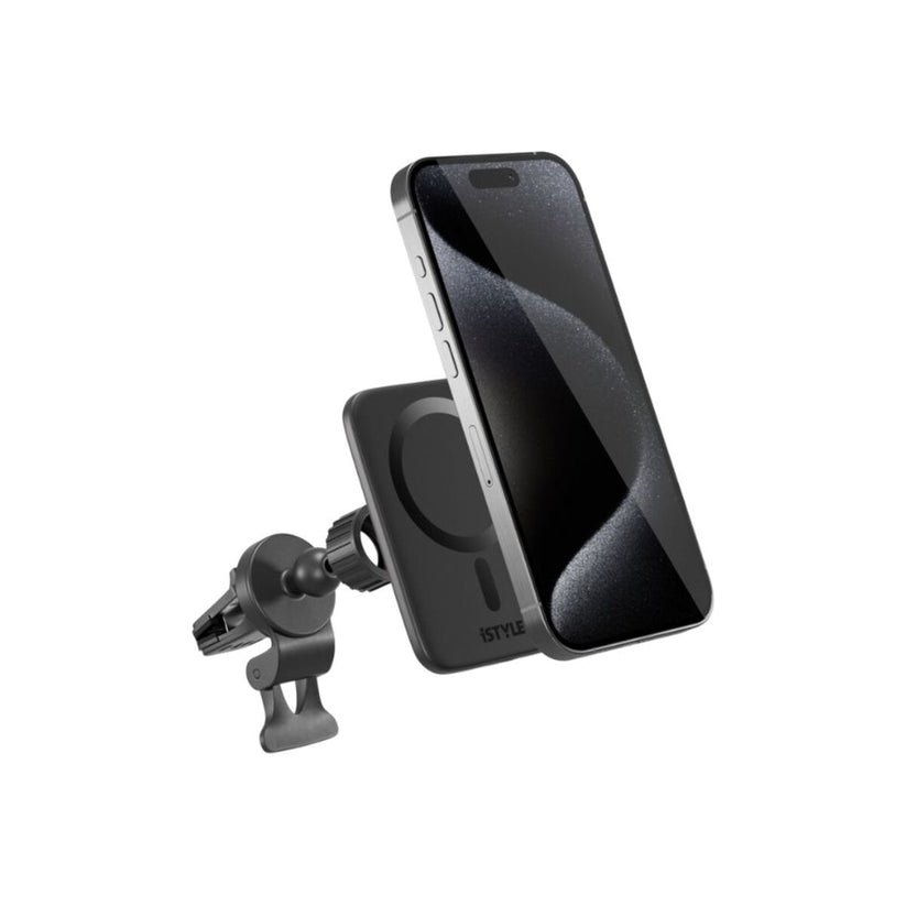 iSTYLE Qi2 Ultrathin Wireless Car Charger MagSafe compatible - black