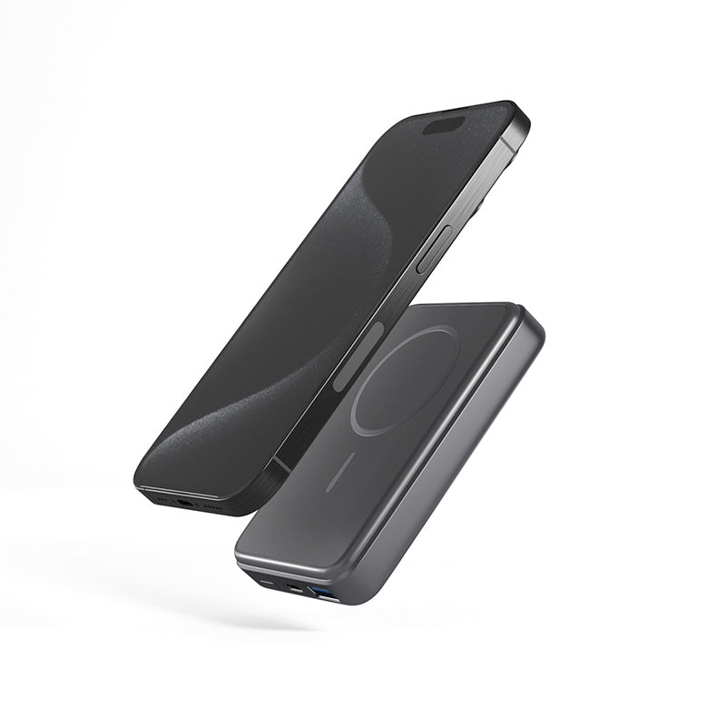 iSTYLE Mag+ Aluminium Power Bank Battery Capacity 10 000mAh - space grey