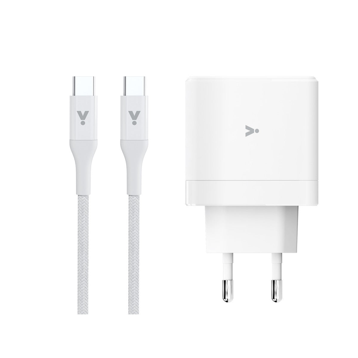 iSTYLE 65W GaN Charger Bundle with 2m USB-C cable - white