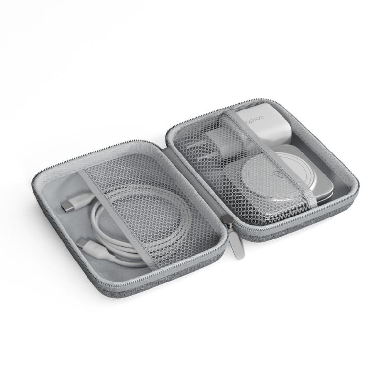 Bezdrôtový nabíjací stojan Epico UltraBase Qi2 3v1 Alu Mag+ EF55 – biela