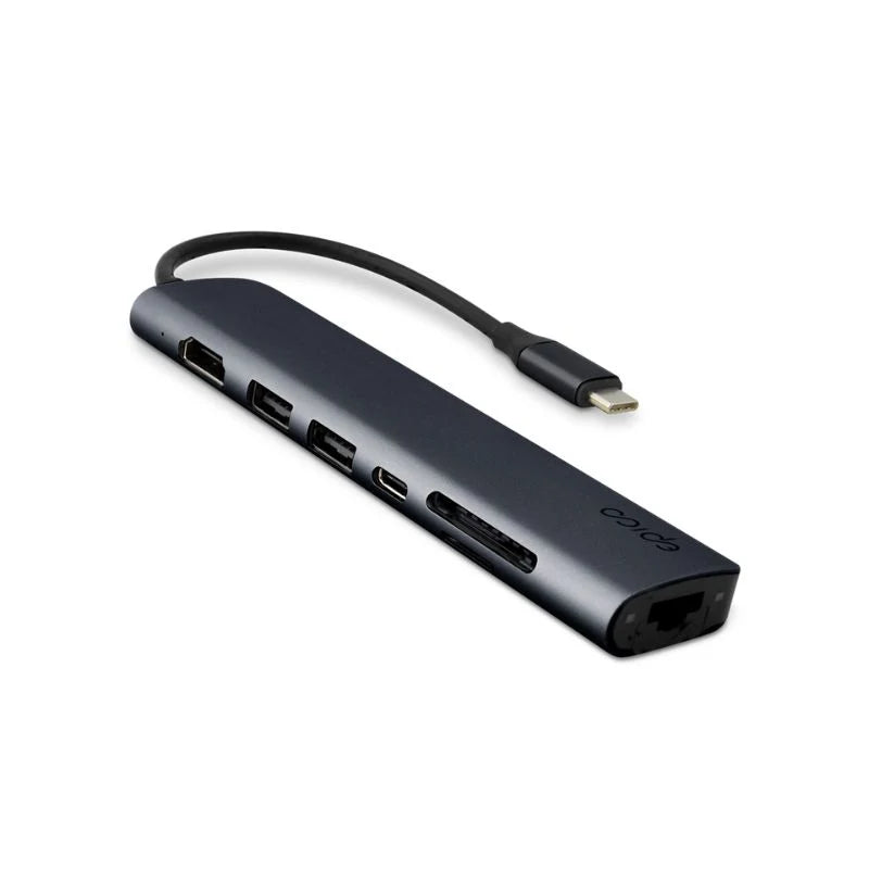 Hub Epico 7in1 Multimedia Hub s USB-C konektorom - tmavo atramentová