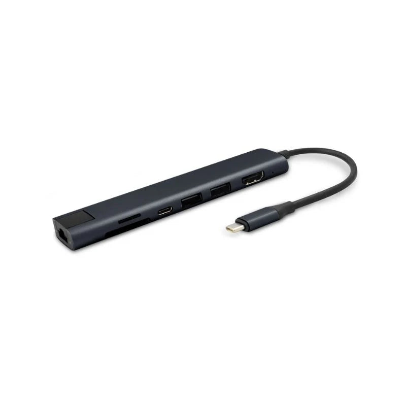 Hub Epico 7in1 Multimedia Hub s USB-C konektorom - tmavo atramentová