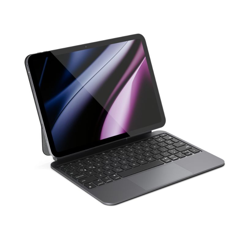 Epico UltraBoard tenká hliníková klávesnica s puzdrom EK40 pre iPad Pro 12,9" (3.-6. gen)/Air 13" (M2-M4) - americká angličtina - vesmírne čierna
