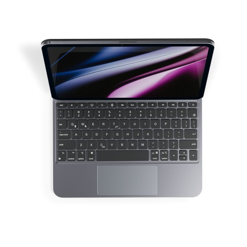 Epico UltraBoard tenká hliníková klávesnica s puzdrom EK40 pre iPad Pro 11" (3.-6. gen)/Air 10,9" (A14-M1)/Air 11" (M2-M4) - americká angličtina - vesmírne čierna