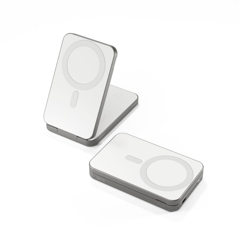 Epico UltraBase 4v1 8000mAh skladacia powerbanka & bezdrôtový nabíjací stojan - biela - iSTYLE.sk