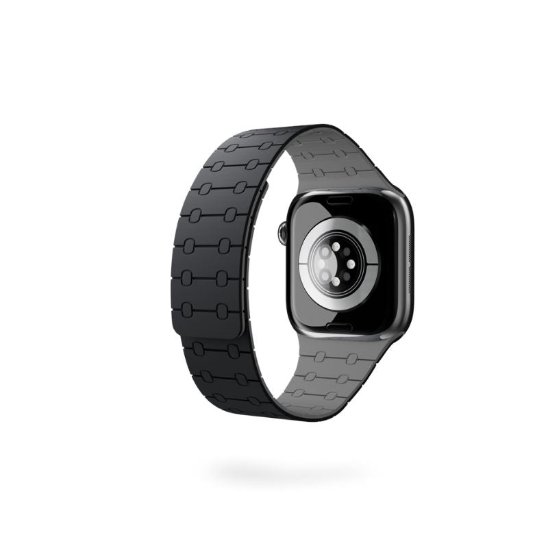 Epico Magnetic+ silikónový remienok pre Apple Watch 42/41/40/38mm - čierny - iSTYLE.sk