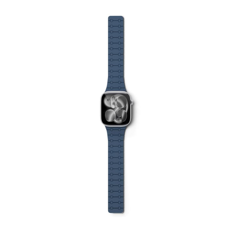 Epico Magnetic+ silikónový remienok pre Apple Watch 42/41/40/38mm - modrý
