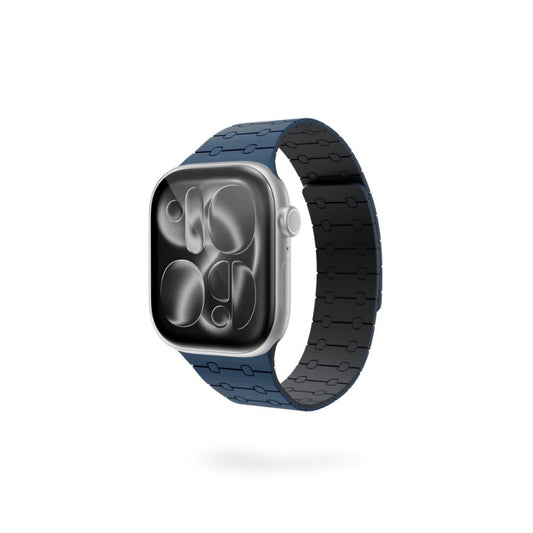 Epico Magnetic+ silikónový remienok pre Apple Watch 49/46/45/44/42mm - modrý