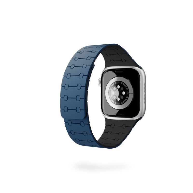 Epico Magnetic+ silikónový remienok pre Apple Watch 49/46/45/44/42mm - modrý