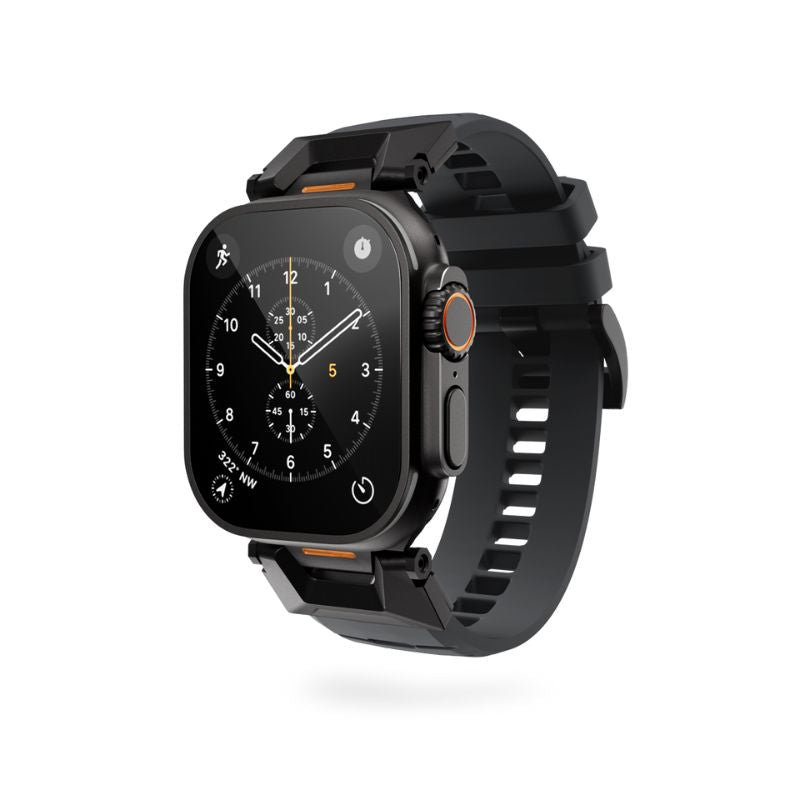 Epico Rubber Pro remienok s nerezovým zapínaním pre Apple Watch 49/46/45/44/42mm - modrá - iSTYLE.sk