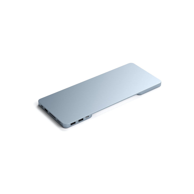 Satechi USB-C Slim Dock 24" IMAC (1xType-C Upstream Port,2x USB 2.0,1xMicro SD,1xSD Card,1xUSB-A,1x M.2 SSD slot, 1xUSB-C) colour match cable inc. - Blue