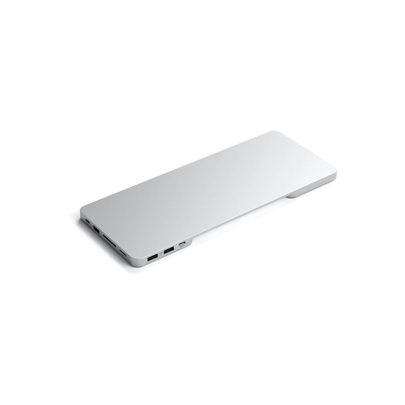 Satechi USB-C Slim Dock 24" IMAC (1xType-C Upstream Port,2x USB 2.0,1xMicro SD,1xSD Card,1xUSB-A,1x M.2 SSD slot, 1xUSB-C) colour match cable inc. - Silver