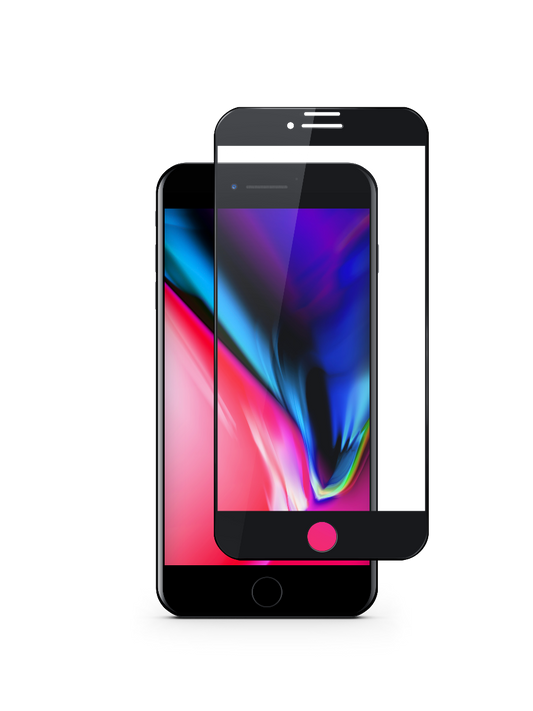 Ochranné sklo na iPhone 6/6S/7/8/SE -iSTYLE COMFORT 3D+ s protekciou proti modrému svetlu (čierne okraje)