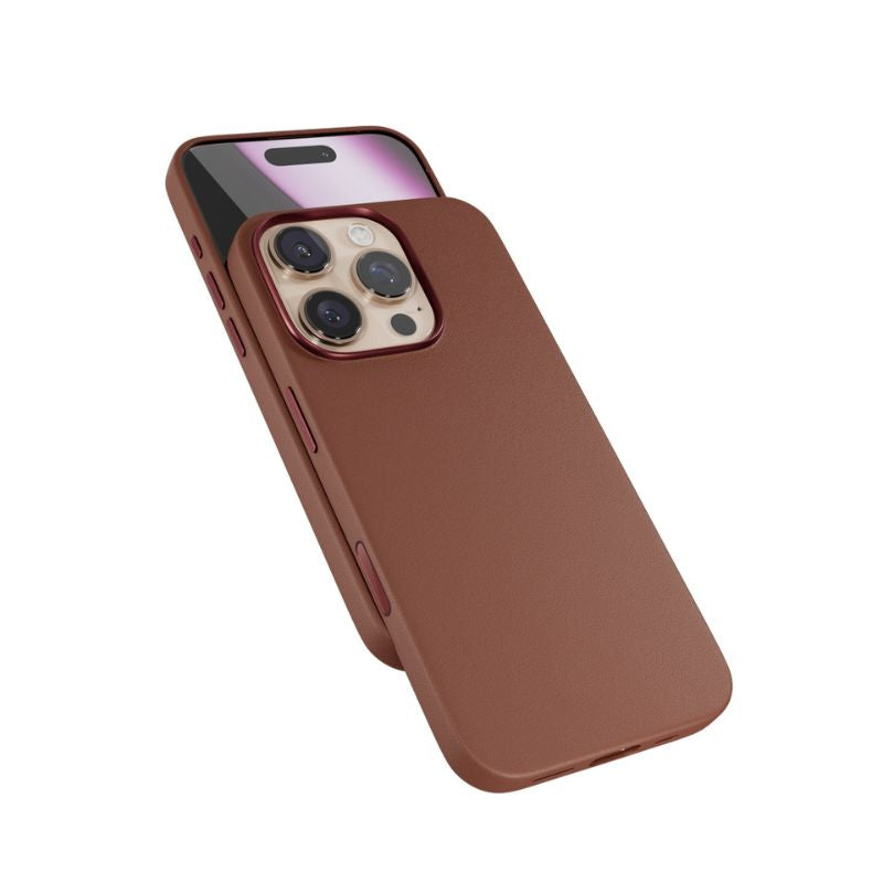 Kryt pre iPhone 16 Pro Epico Leather Pro Mag+ Case - hnedý