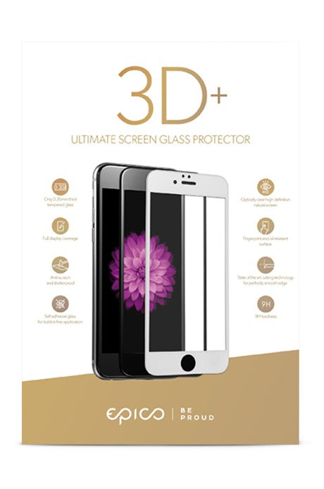 Tempered glass for iPhone 6 Plus/6S Plus/7 Plus/8 Plus EPICO GLASS 3D+ - black
