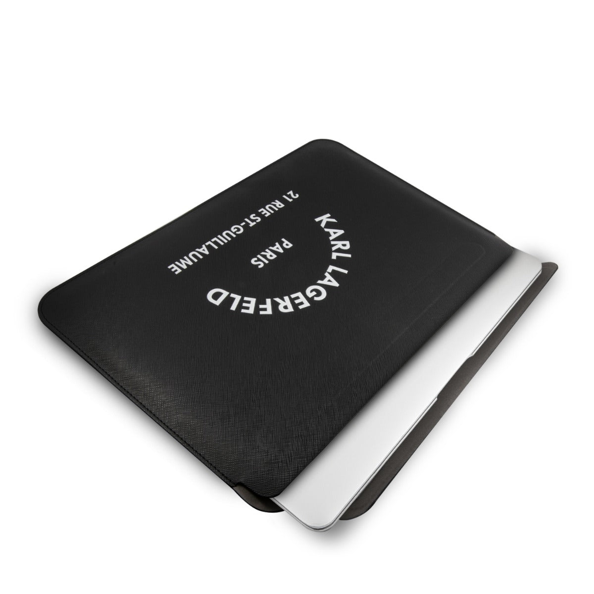 Karl Lagerfeld Saffiano RSG Embossed Computer Sleeve 16 Black