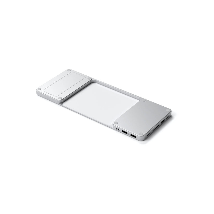 Satechi USB-C Slim Dock 24" IMAC (1xType-C Upstream Port,2x USB 2.0,1xMicro SD,1xSD Card,1xUSB-A,1x M.2 SSD slot, 1xUSB-C) colour match cable inc. - Silver