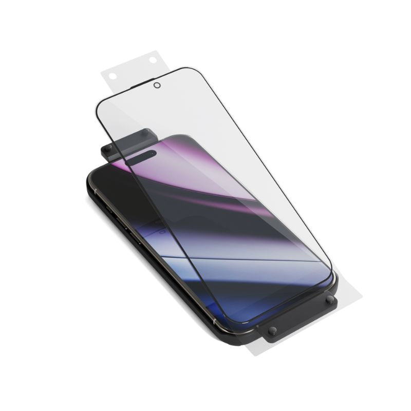 Ochranné sklo s filtrom modrého svetla pre iPhone 16 Pro Max Epico AntiBlue Glass 3D - s inštalačným rámčekom